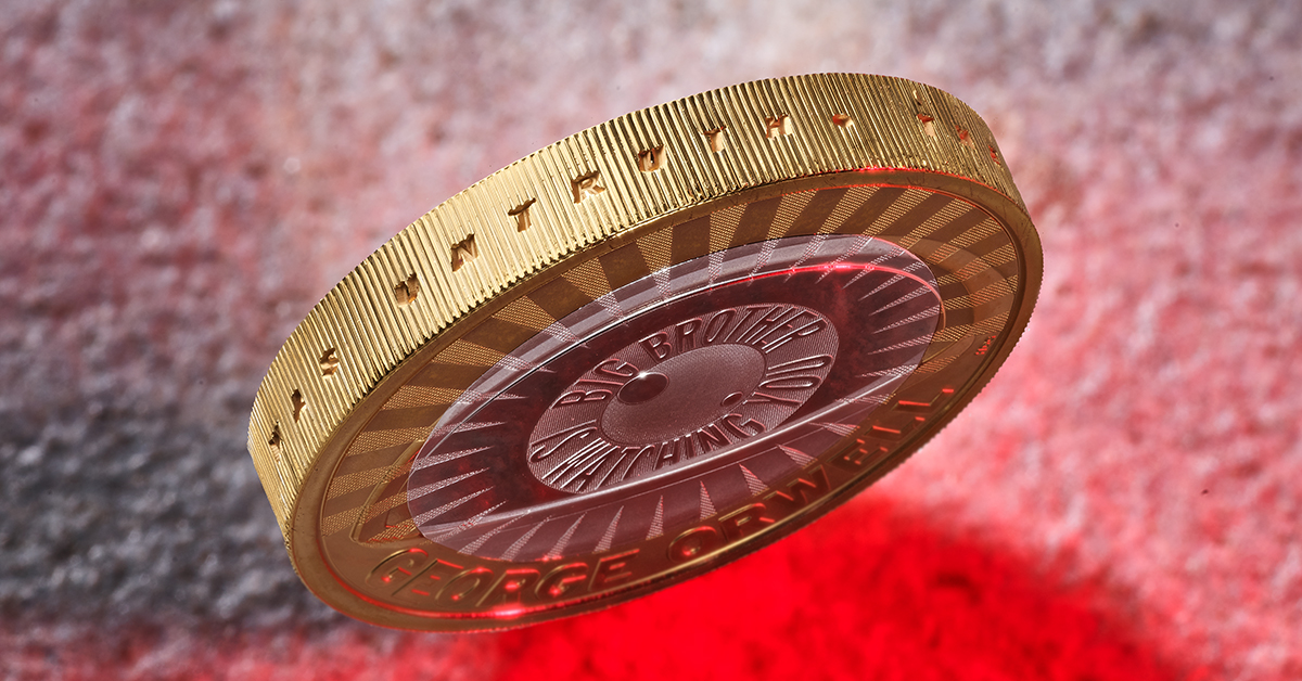 George Orwell Silver Piedfort Coin