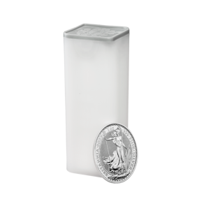 Britannia 2023 1 oz Silver Bullion Twenty Five Coin Tube (Queen Elizabeth II)