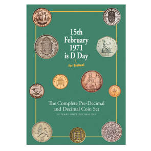 The 50th Anniversary of Decimal Day Pre-Decimal and Decimal Collector Coin Set  