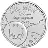 The 2021 50th of Mr Men Little Miss - Mr Happy commemorative £5 coin.